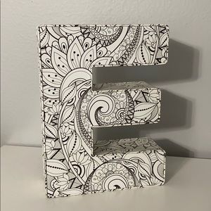 decorative “E” medium sized